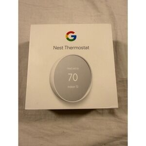 Google Nest Thermostat Snow White G4CVZ Pre-Owned Smart Home WiFi NEW
